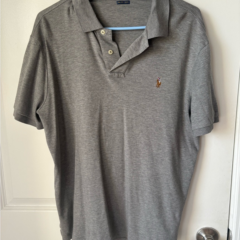 Ralph Lauren Classic Gray Polo Shirt for Men - Picture 2 of 3